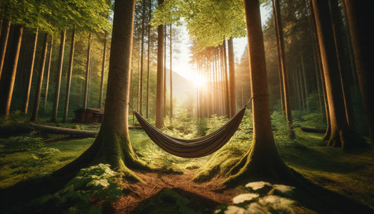 hammock tent stability hawk nest hammock tent set up in a forest with the sun in the back